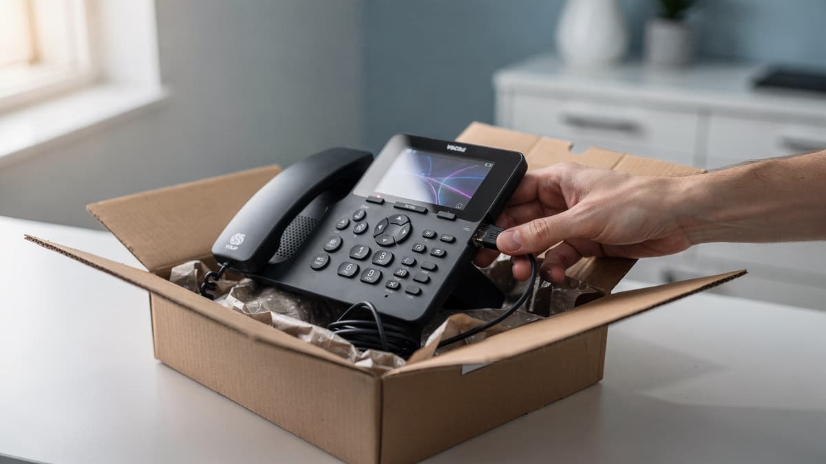Desk phones arrive ready