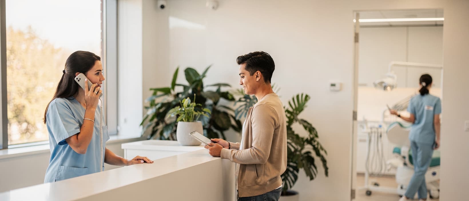 Dental front desk photo